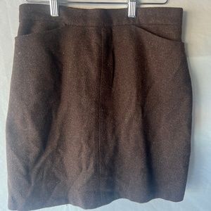 Gap Size 6 Brown Wool Skirt